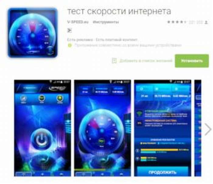 тест скорости интернета